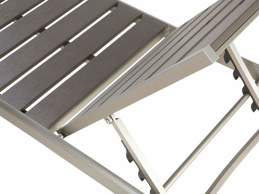 Záhradné lehátko Nermo (sivá)