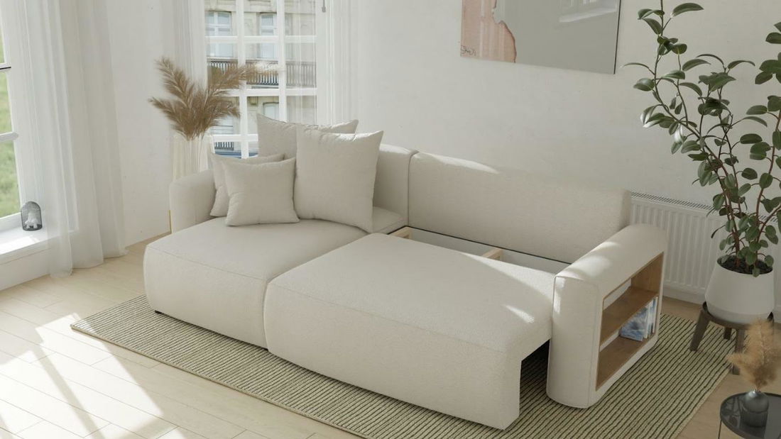 Sarokkanapé Solina (bézs) (B)