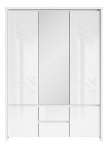 Ruhásszekrény Kasey SZF5D2S (fehér + fényes fehér)