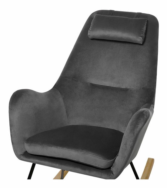 Fotelja za ljuljanje Aref (tamno siva)