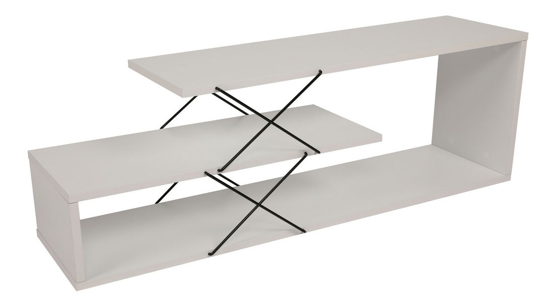 TV stolík/skrinka Ziky (biela)