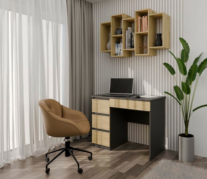 Fali polc Batiscafo 1 (artisan tölgy)