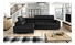 Rohová sedacia súprava Evrona  (čierna)