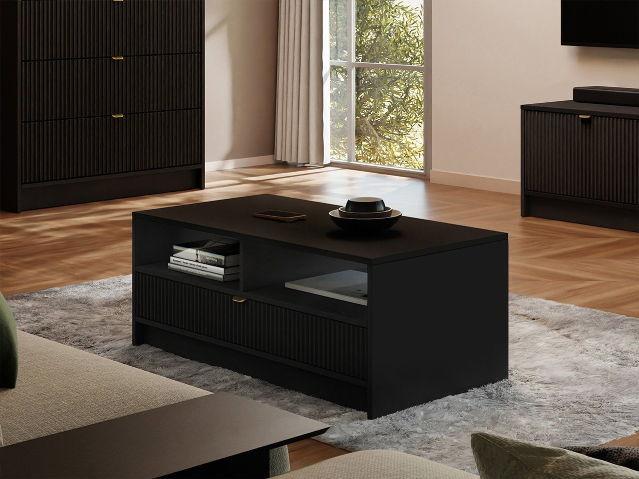 Stolić za kavu Rozoma 1SZ (crna)