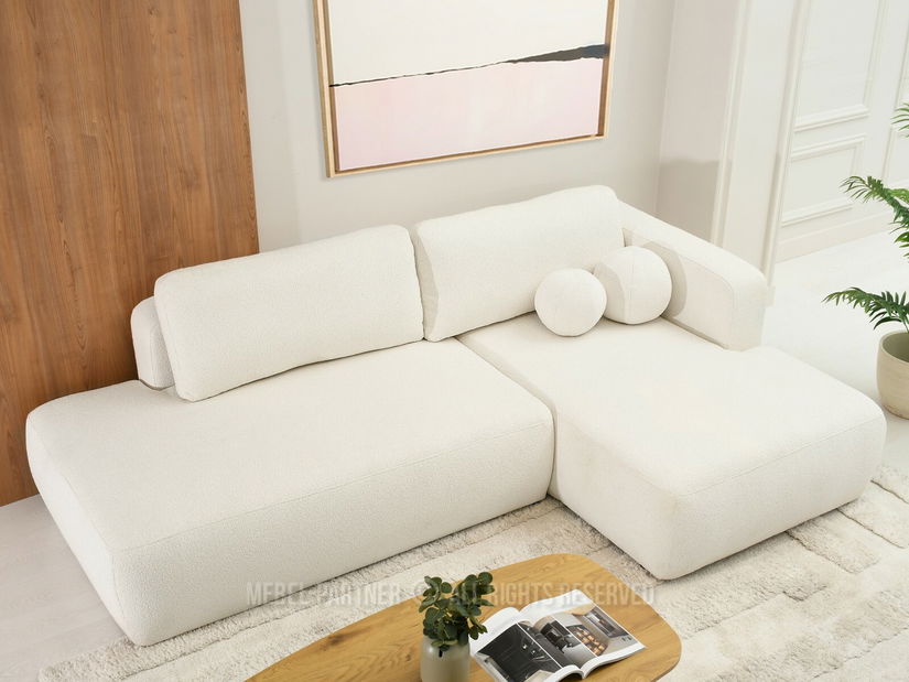 Sarokkanapé Masivos (krém + fekete)