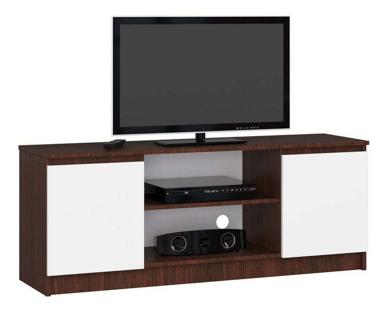TV asztal Dariel (wenge + fehér)