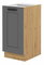 Dolná kuchynská skrinka Lucid 40 D 1F BB (dub artisan + dustgrey)