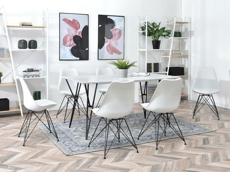 Szék Large Rod (fehér + fekete)