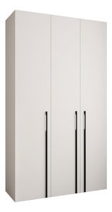 Ruhásszekrény 140 cm Carmela 50-3 (fehér + fekete)