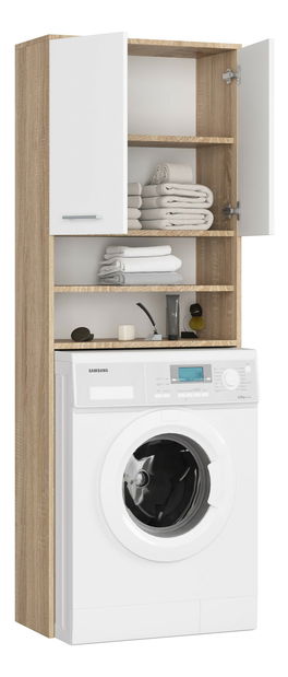 Dulap deasupra mașinii de spălat Farid TYP5 (stejar sonoma + alb)