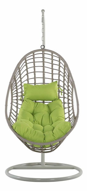 Závesné kreslo so stojanom ARNO (kov) (béžová)