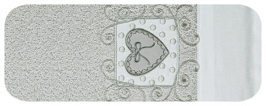 Törölköző 140x70 cm Nora 03 (szürke) (3 db.)