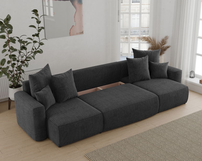 Kutna garnitura Denia U (crna)