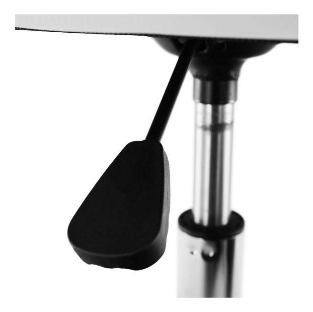 Fotoliu de birou Argos (alb + crom)