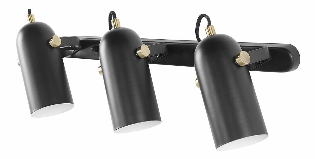 Lampă de perete triplă TYRO (metal) (negru)
