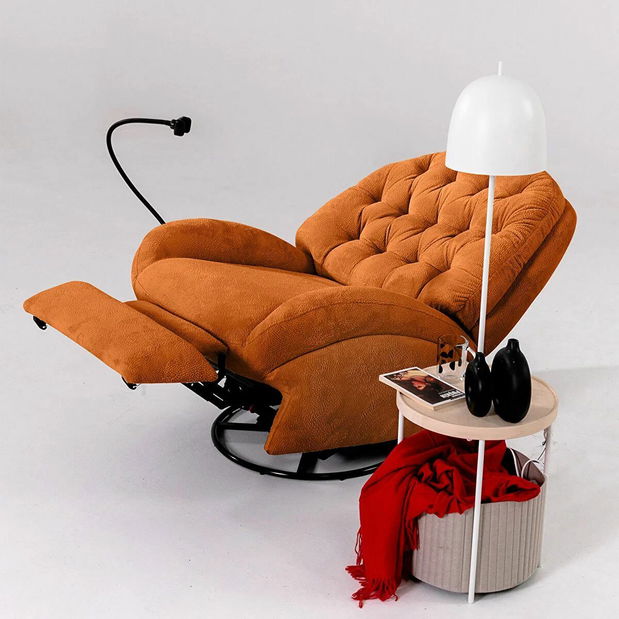 Polohovateľné kreslo Dremie (červená)