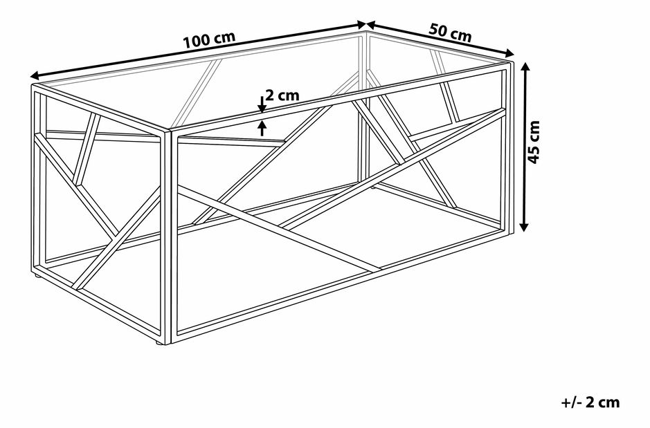 Stolić za kavu Onslow (srebrna) *outlet moguća oštećenja