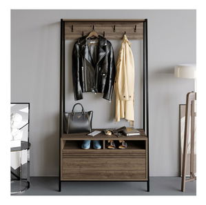 Set za predsoblje Dudulo (orah + crna)