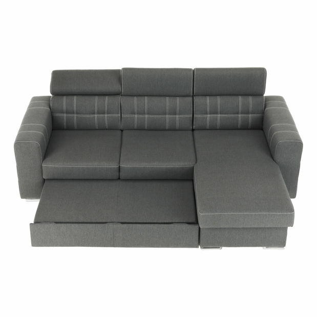 Rohová sedačka Charrel (tmavosivá + svetlosivá) (L)