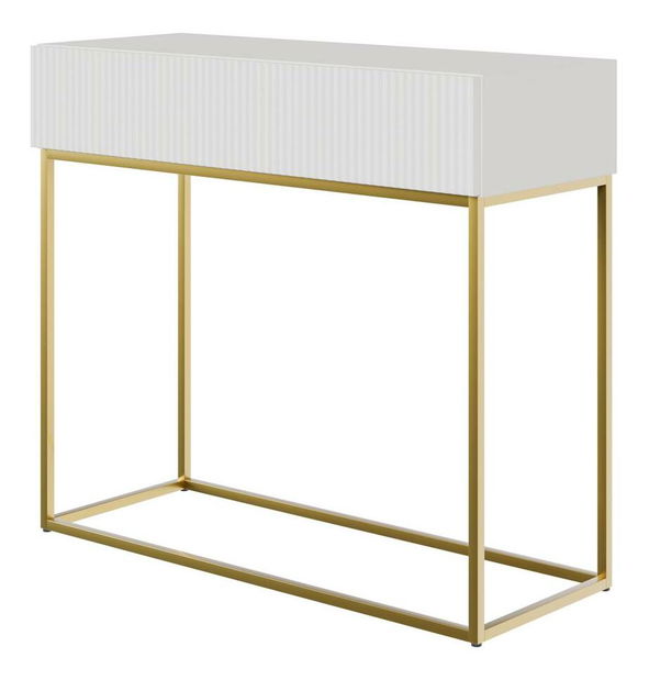 Konzolni stolić Vertigo V4 (bijela + zlatna)