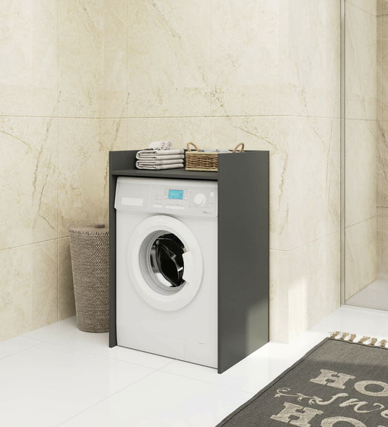 Kúpelňová skrinka na práčku Fritas (grafit)