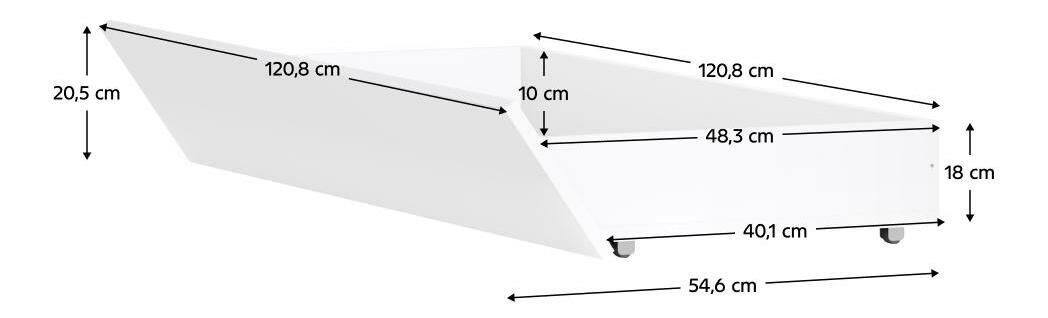 Spațiu depozitare 2 buc Frens (alb)