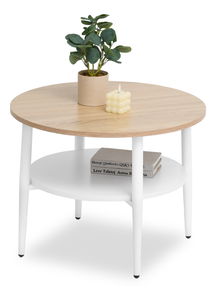 Stolić za kavu Randolf S (sonoma + bijela)