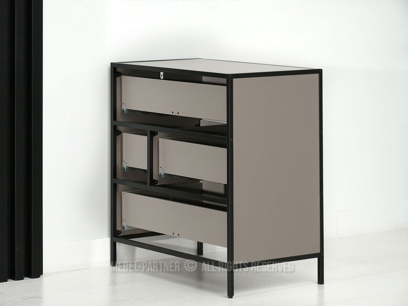 Comodă Soren Kom (bej + negru)