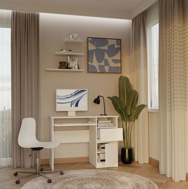 PC stolík Promovera 1 (biela) (P)