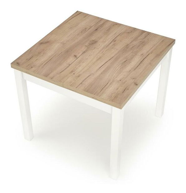 Rozkladací jedálenský stôl 90-125 cm Tango (biela) (pre 4 osôby)