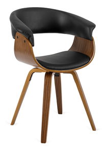 Blagovaonska stolica Ofrecer 1 (crna eko koža) 