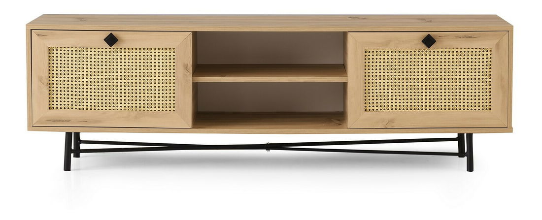 Masă TV/Dulap Bego 1 (stejar + negru)