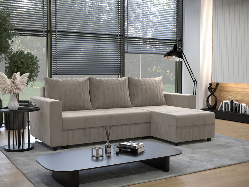 Rohová sedacia súprava Peak L (béžová) (P)