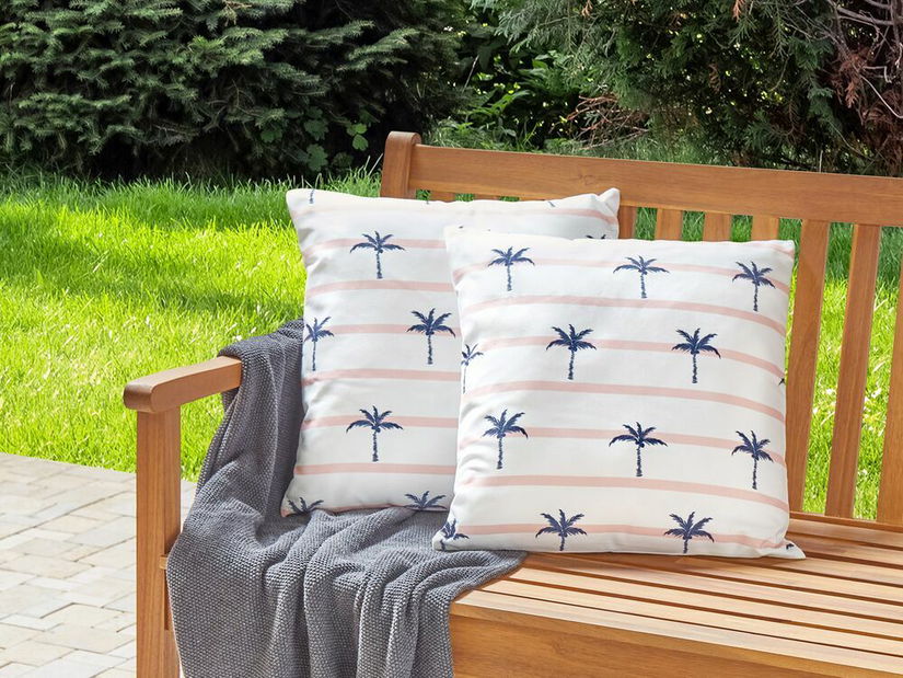 Set 2 buc perne decorative ⌀ 40 cm Molte (alb)