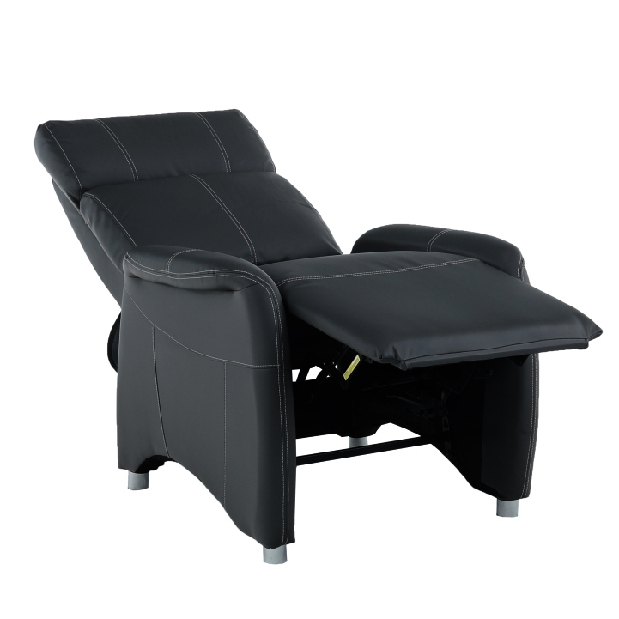 Fotoliu pentru relax Francesco CH 113100 piele PU Negru