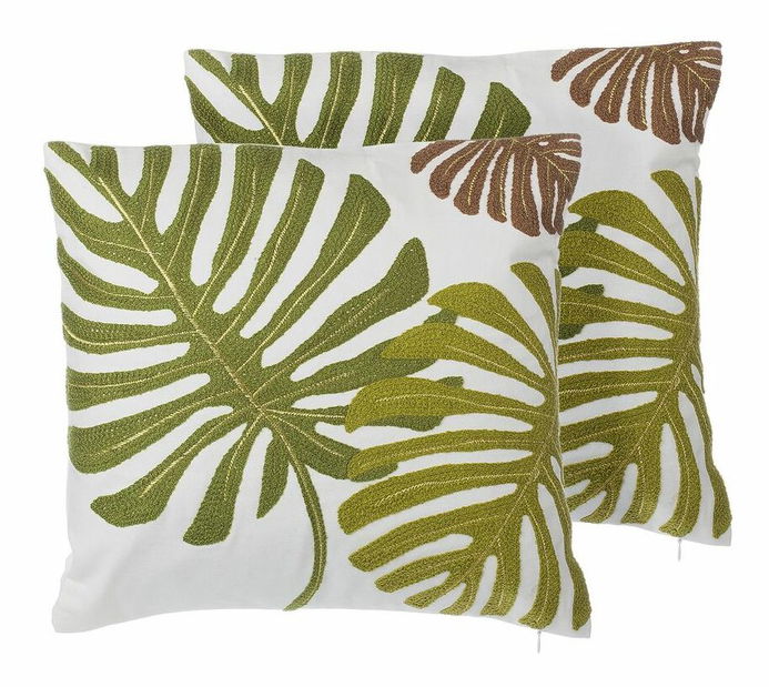 Set 2 ks. vankúšov 45 x 45 cm ZENICA (zelená)