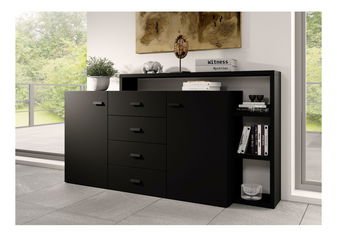 Comodă Bilsby Typ 27 (negru + negru mat)