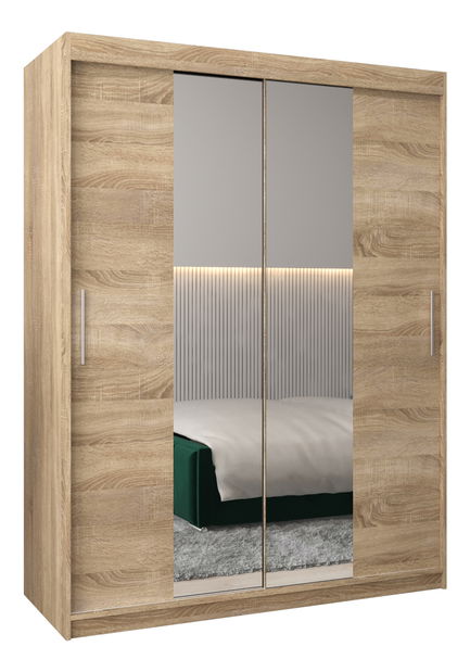 Dulap de haine 150 cm Toki 1 (stejar sonoma + stejar sonoma)