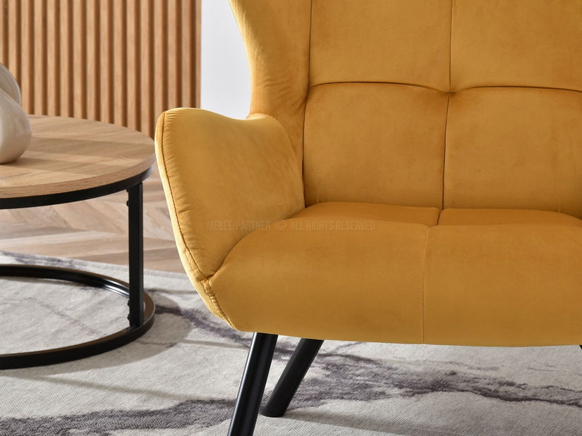 Relaxačné kreslo Norweien (čierna)