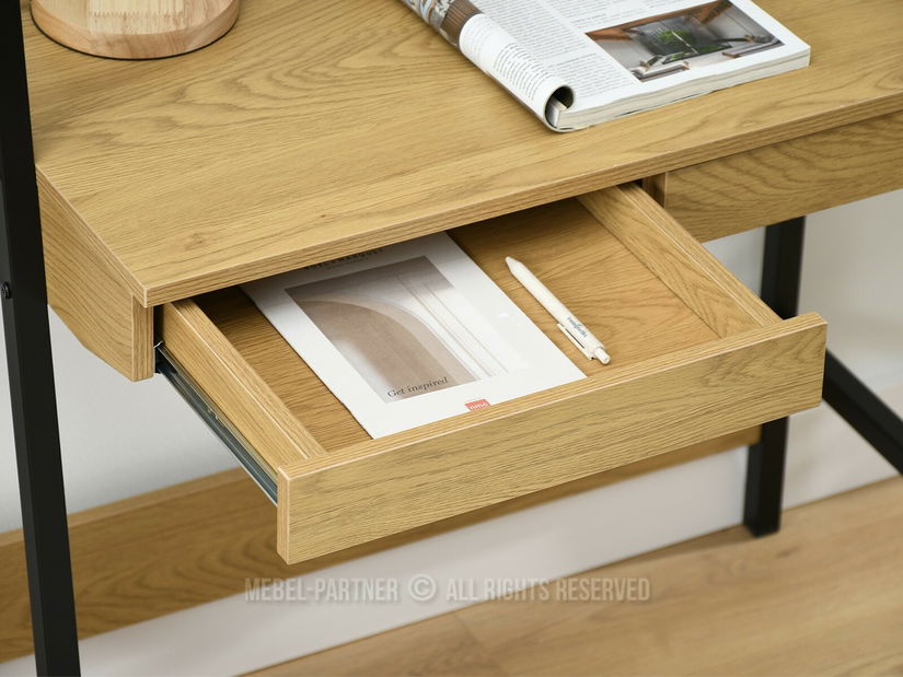 Regal s PC stolom Reino (crna)