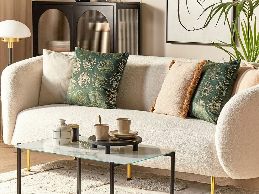 Dekoratív párna készlet 2 db. 45 x 45 cm Monster (sötétzöld)