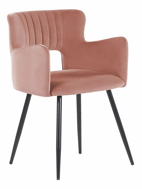 Set 2 ks jedálenských stoličiek Shelba (ružová) 