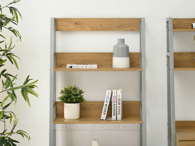 Regál Boge R (tölgy + króm matt)