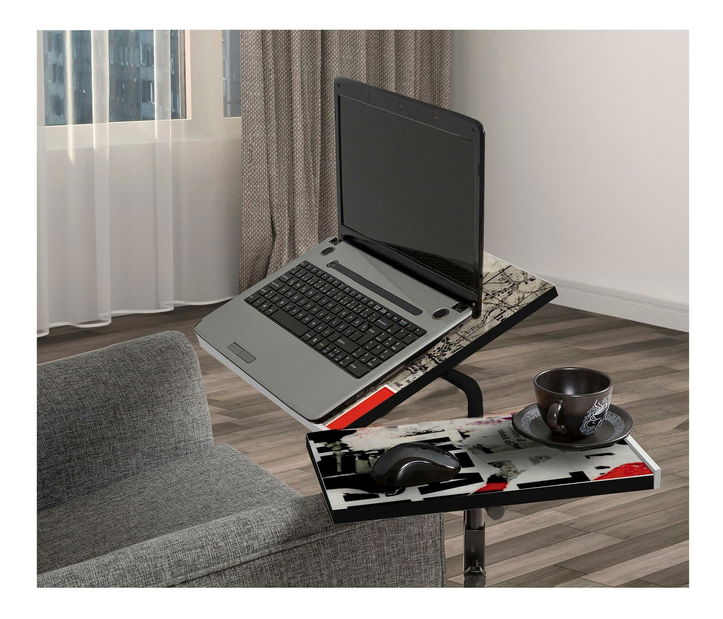 Suport pentru notebook Pobenu 7 (alb + negru)