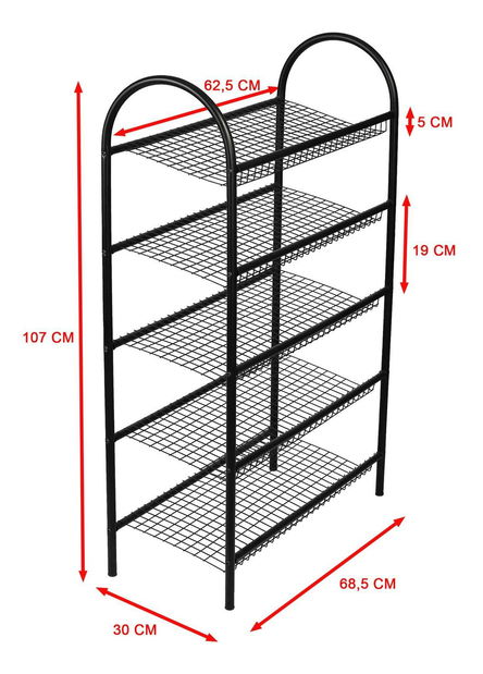Ormarić za obuću Tebelo (crna)