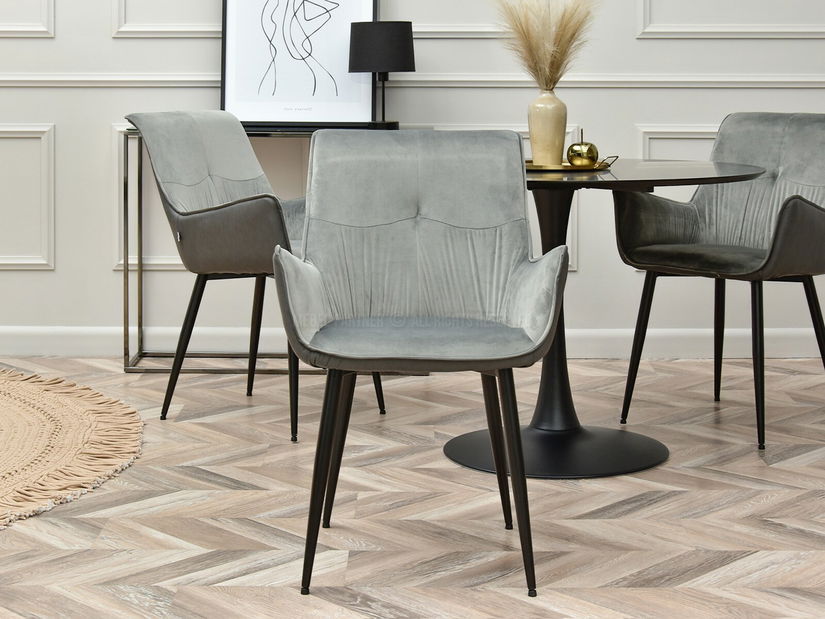 Stolica Maurizius (siva + crna)