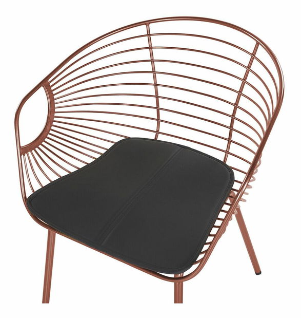 Set 2 buc. scaune de sufragerie HABIR (cupru)