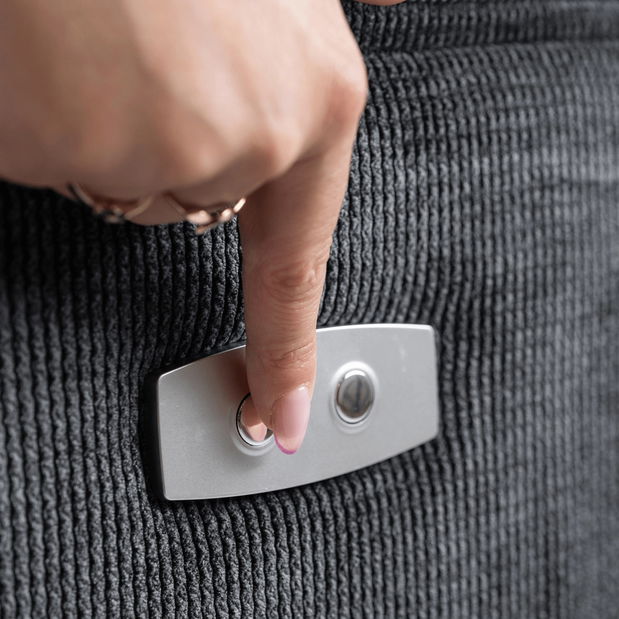 Masszázsfotel Jornaleros (fekete szövet) 