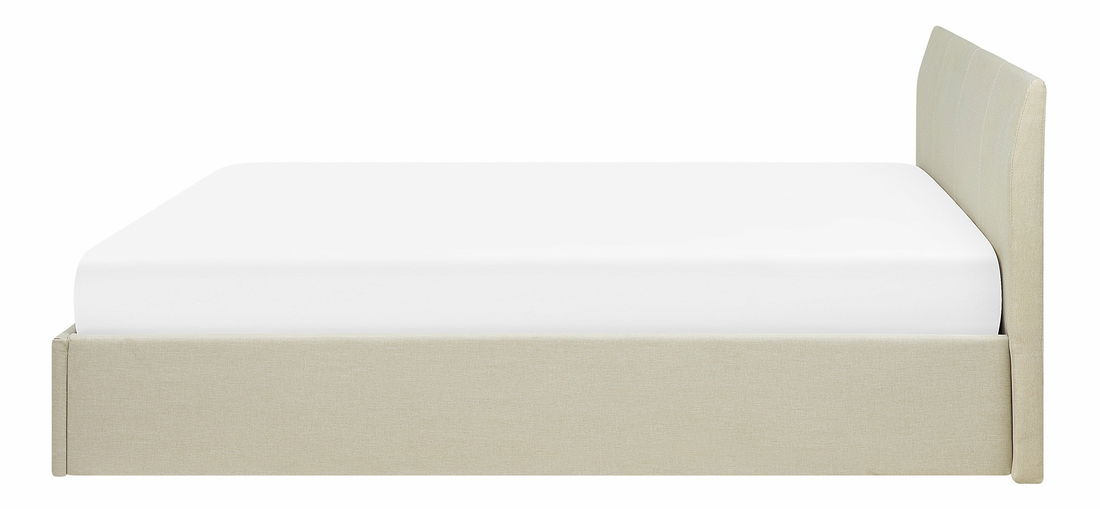 Bračni krevet 180 cm ORBIT (s podnicom prostorom za odlaganje) (bež)