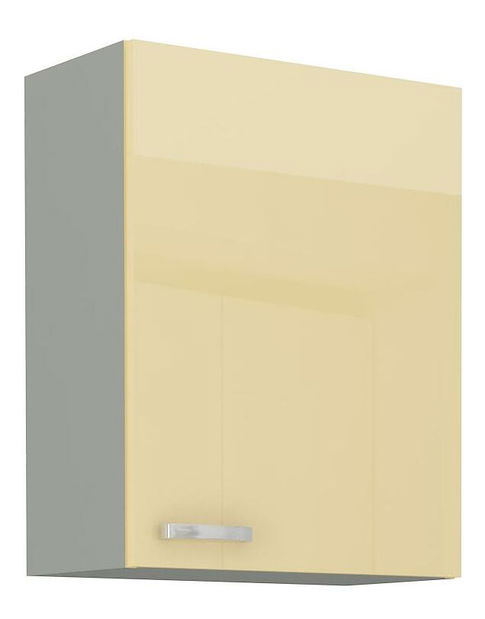 Gornji kuhinjski ormarić Kelyn 45 G-72 1F (korpus: krem sjaj + front: siva)
